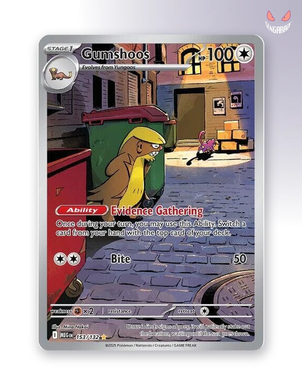 Gumshoos 153 [H] [NM] - Mega Evolution