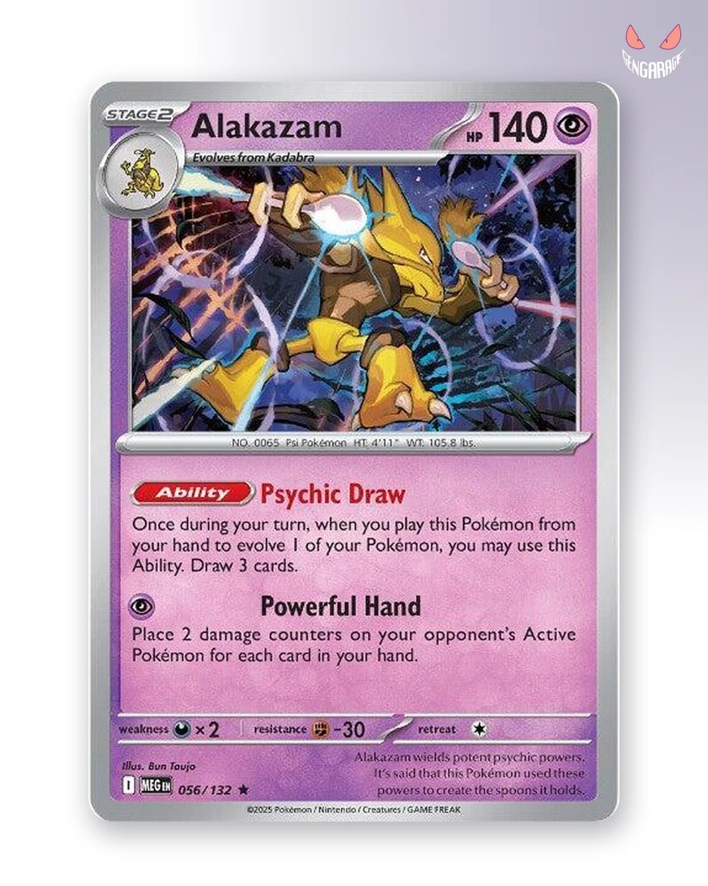 Alakazam 56 [H] [NM] - Mega Evolution