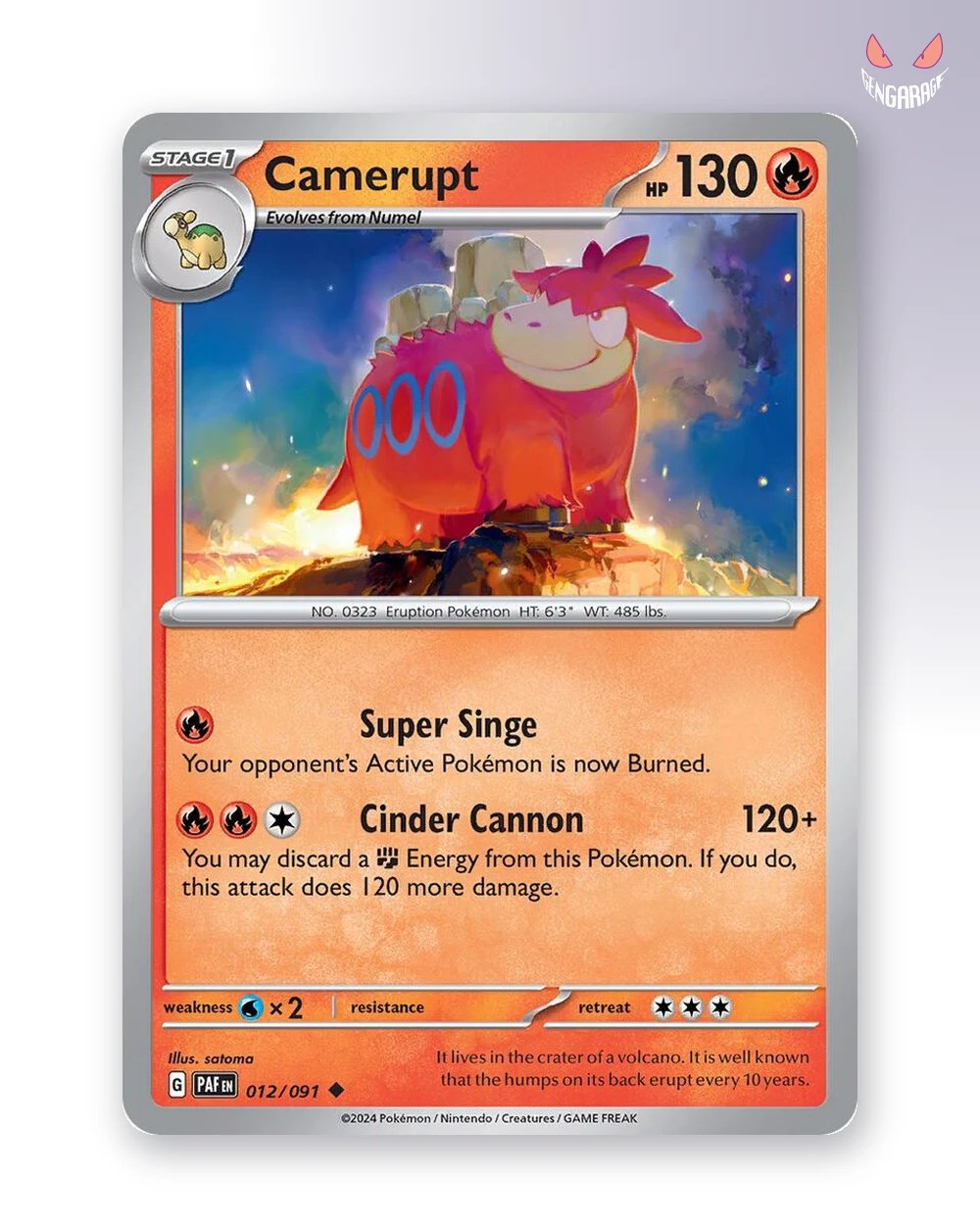 Camerupt PAF [RH] [NM] - Paldean Fates