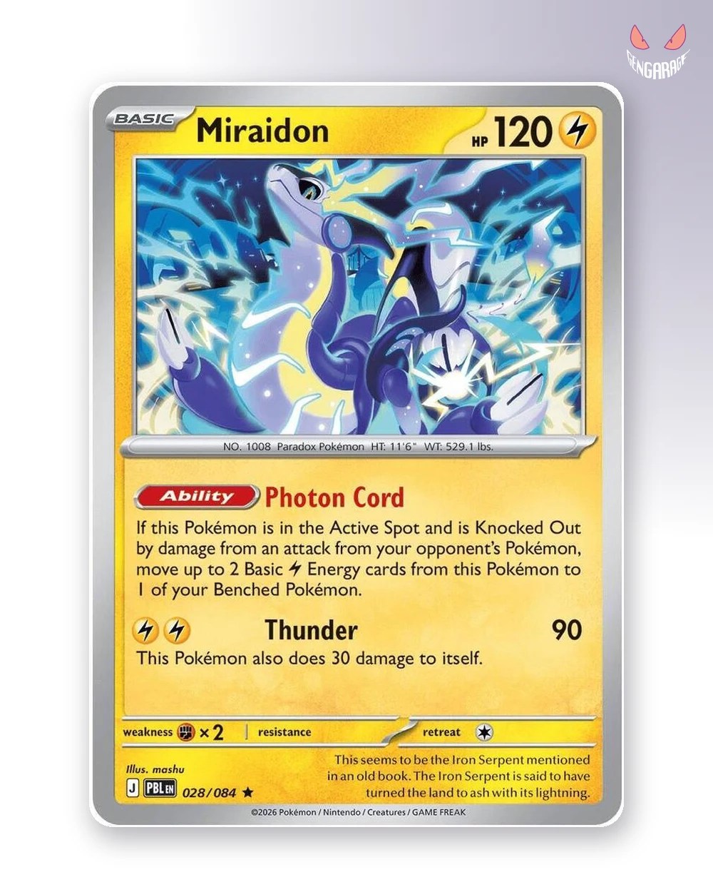 Miraidon 28 [NM] - Pitch Black