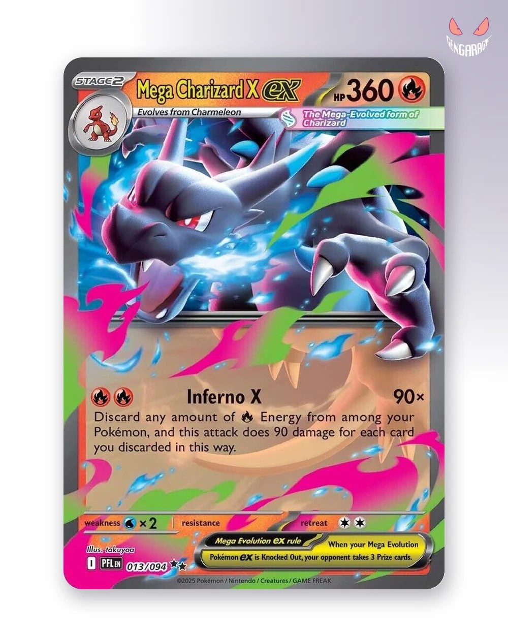 Mega Charizard X ex 13 [NM] - Phantasmal Flames