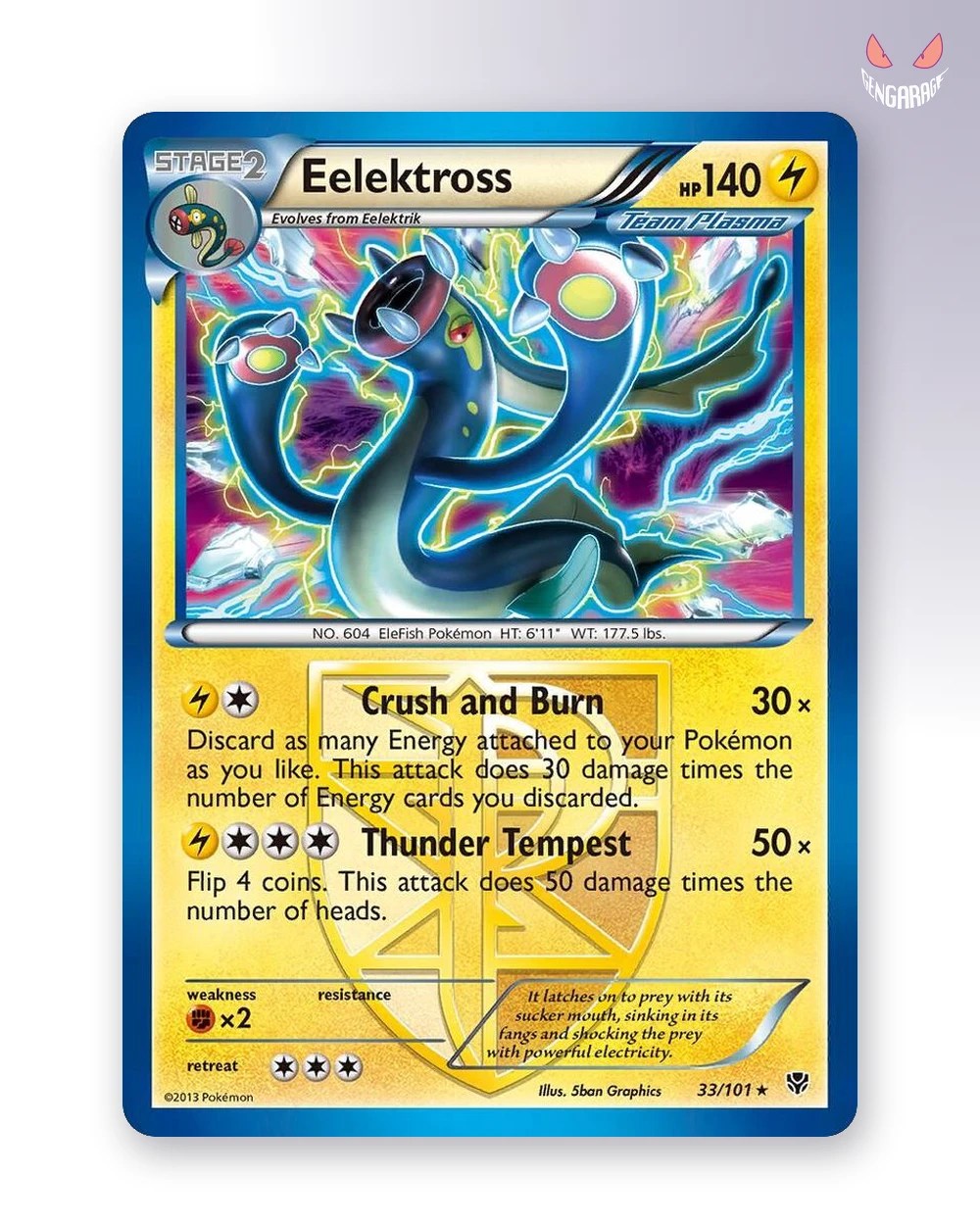Eelektross (Team Plasma) 33 [RH] [NM] - Plasma Blast