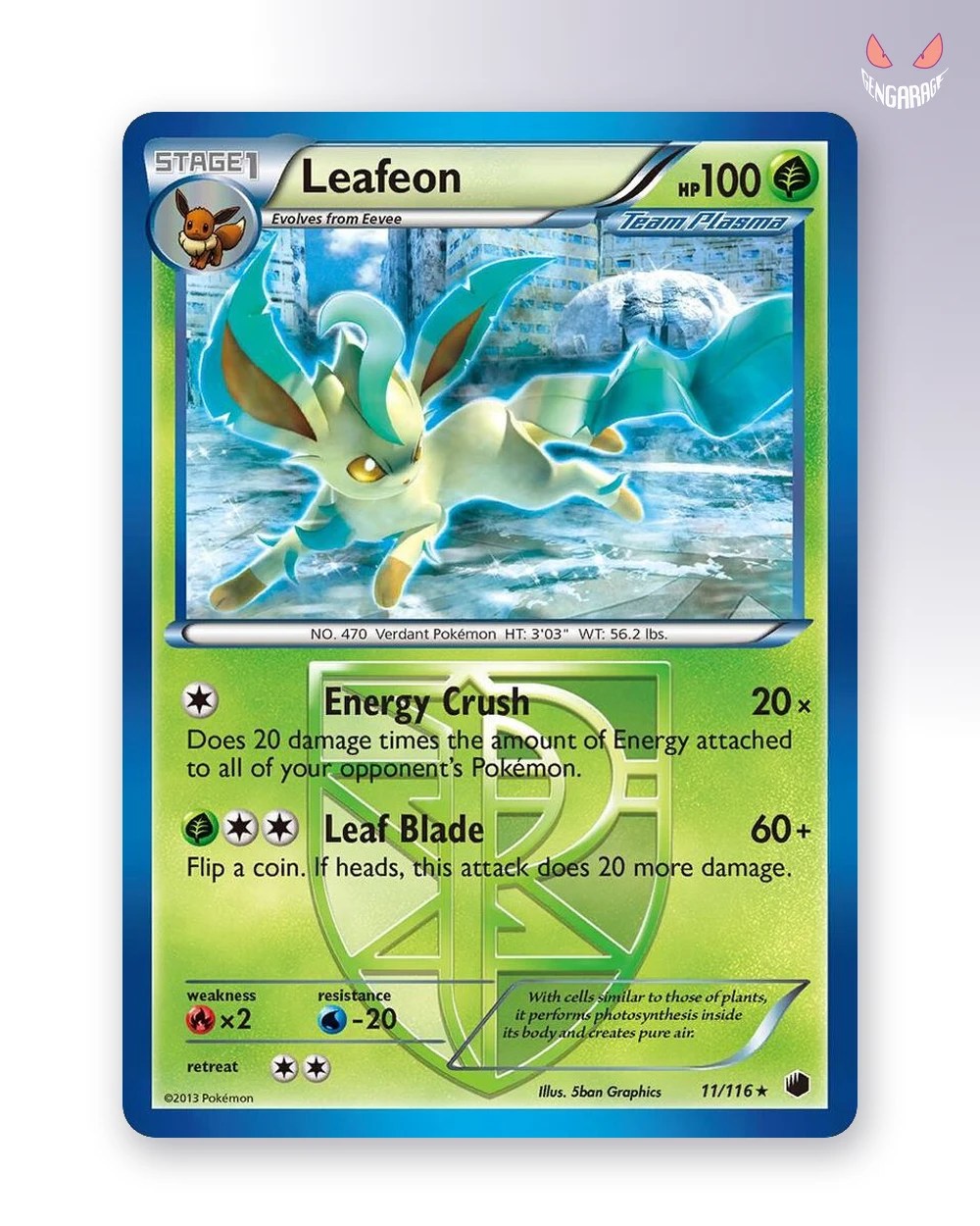 Leafeon (Team Plasma) 11 [RH] [NM] - Plasma Freeze