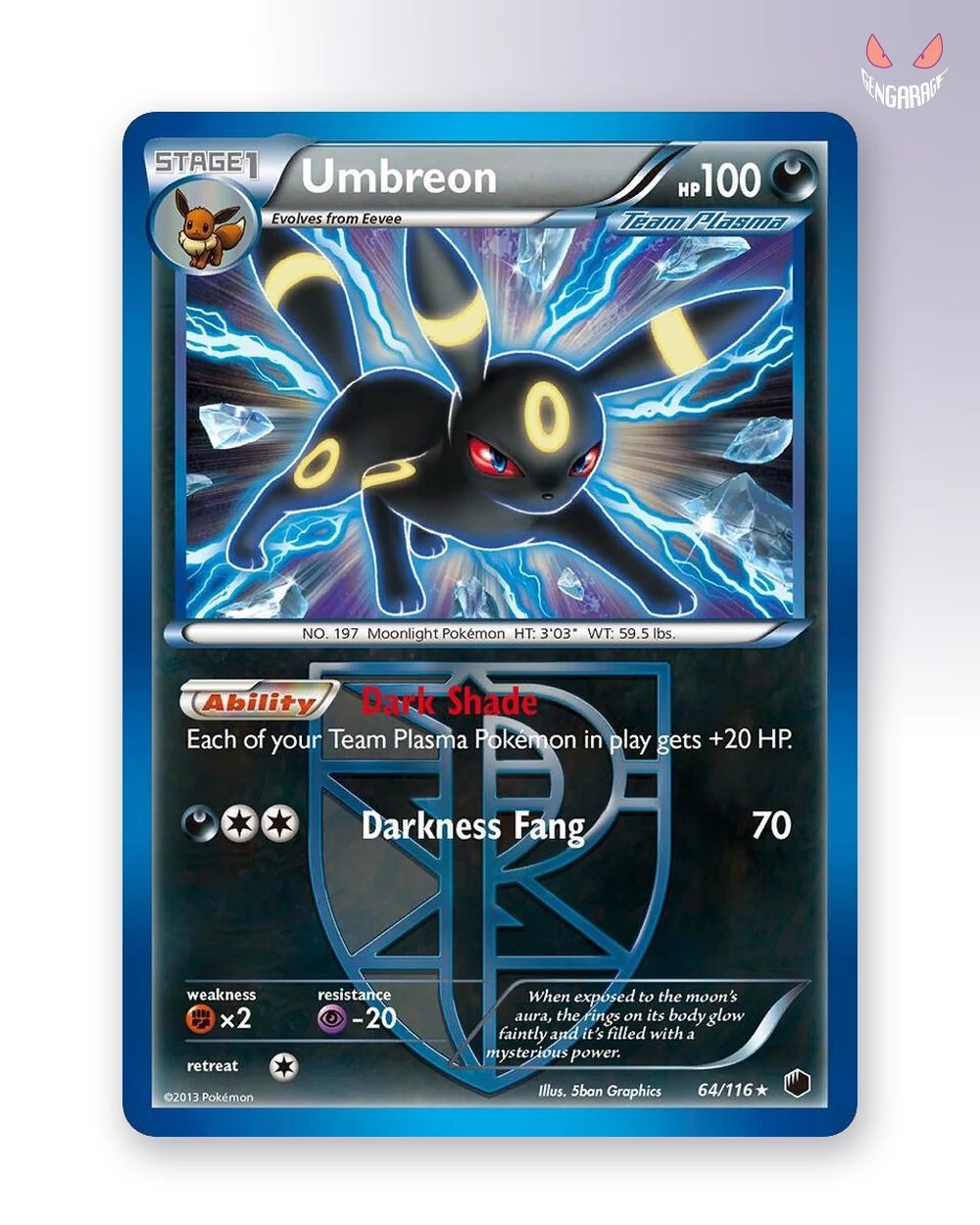Umbreon (Team Plasma) 64 [RH] [LP] - Plasma Freeze