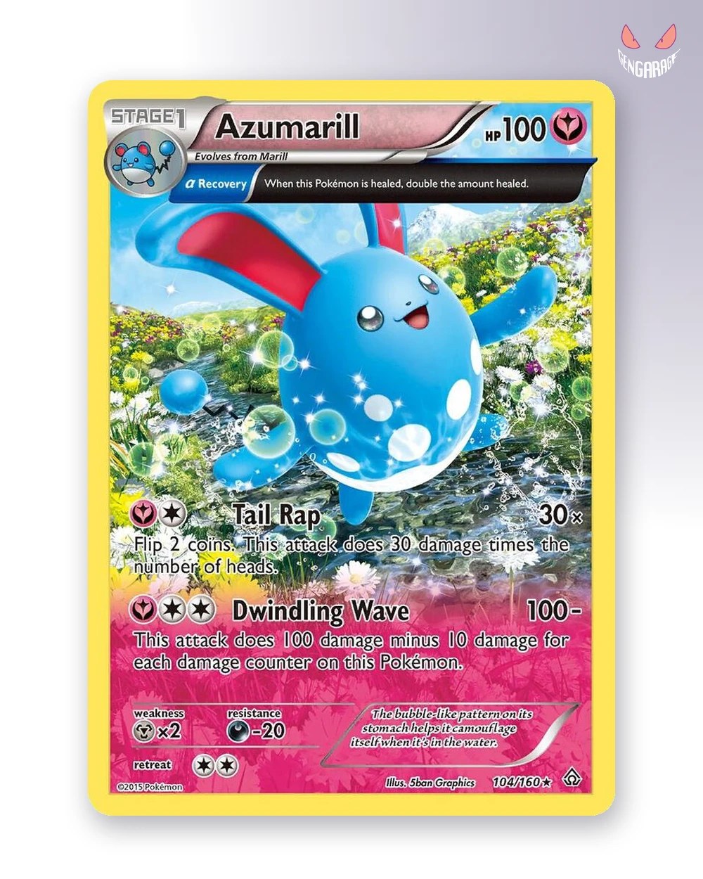 Azumarill (Alpha) 104 [H] [NM] - Primal Clash