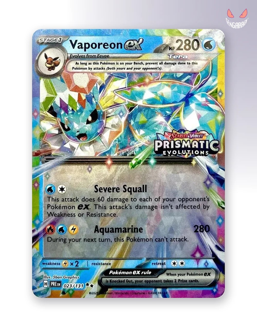 Vaporeon ex 23 [ES] [Stamp] [NM] - Prismatic Evolutions