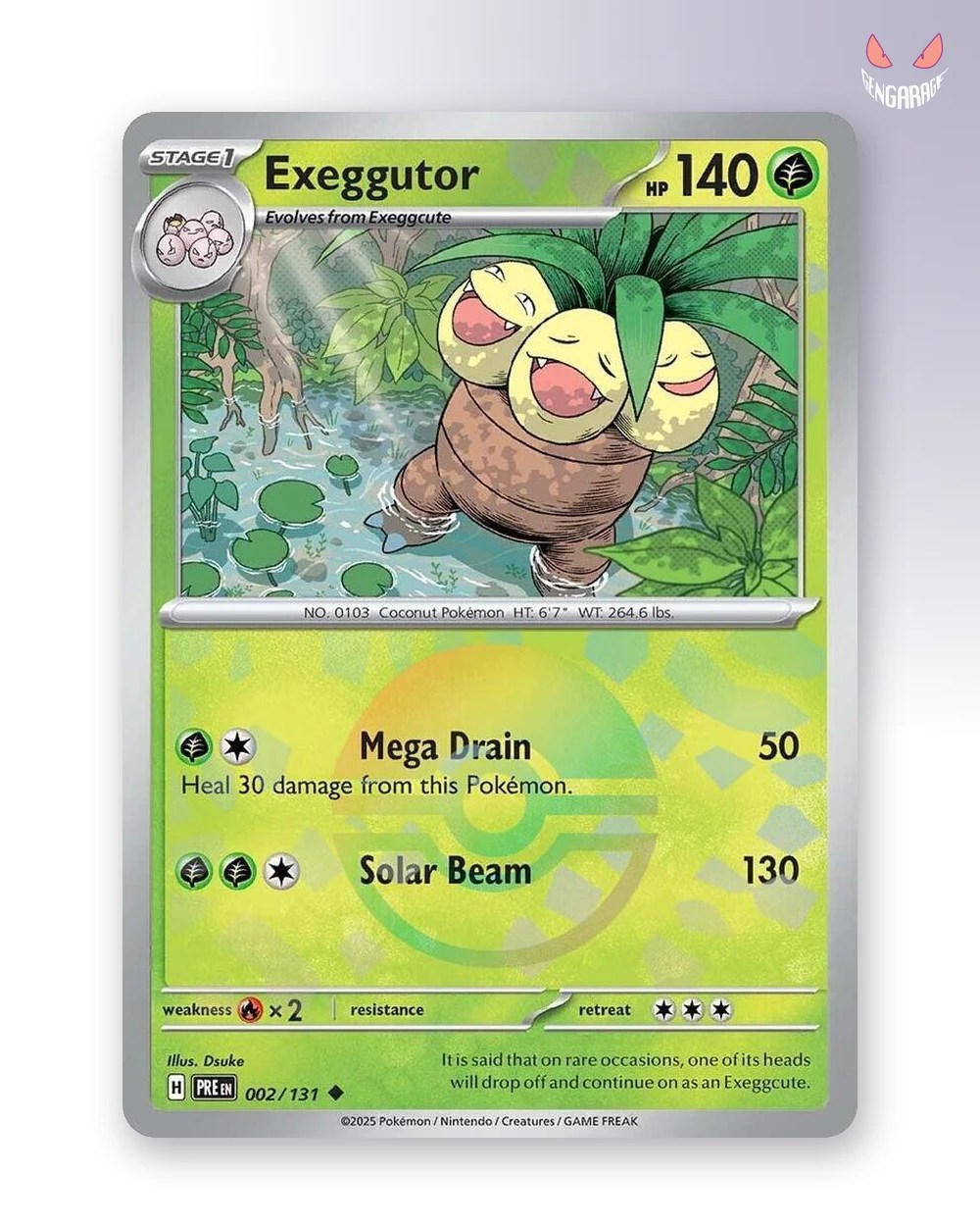 Exeggutor 2 [Pokeball] [NM] - Prismatic Evolutions