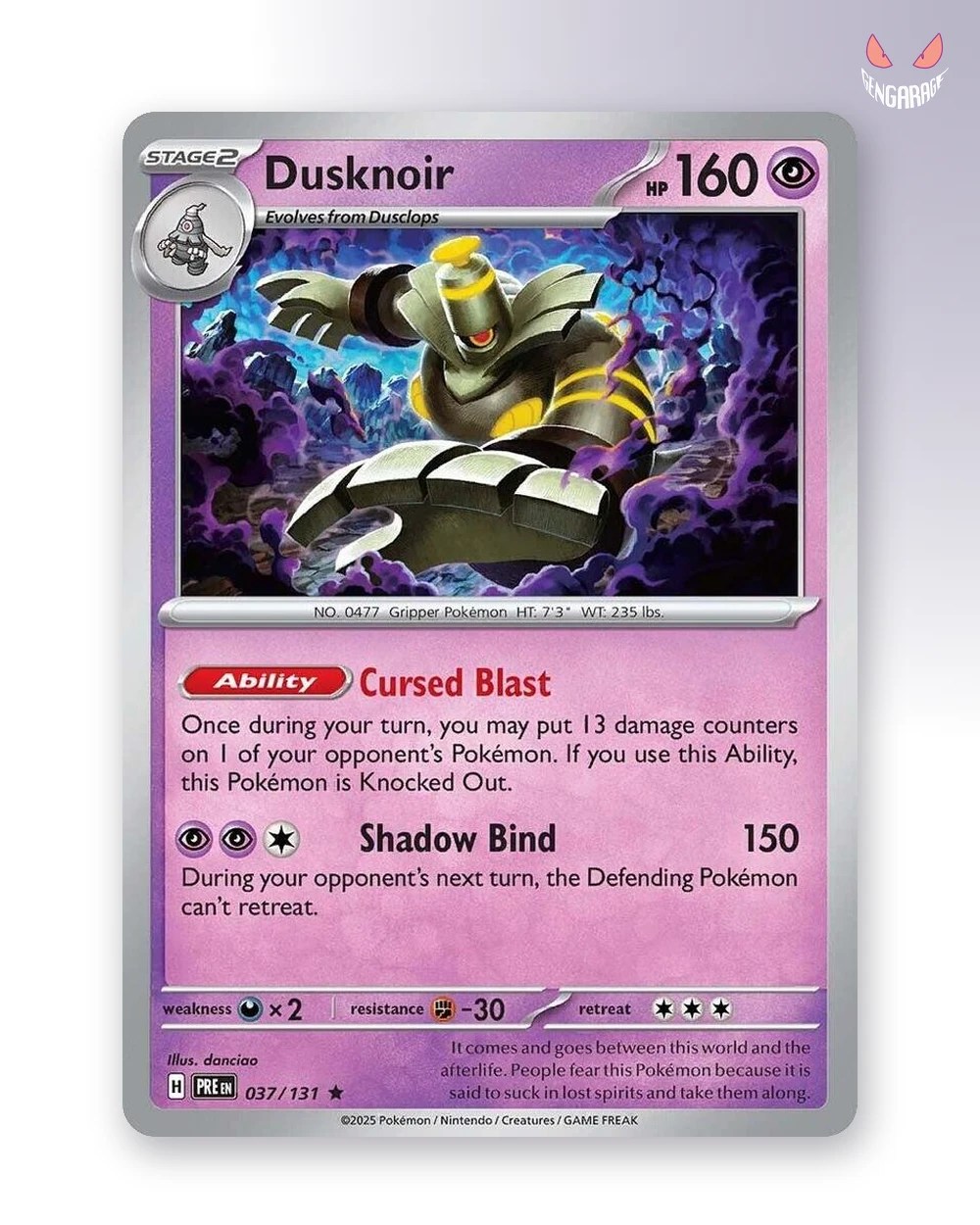 Dusknoir 37 [H] [NM] - Prismatic Evolutions
