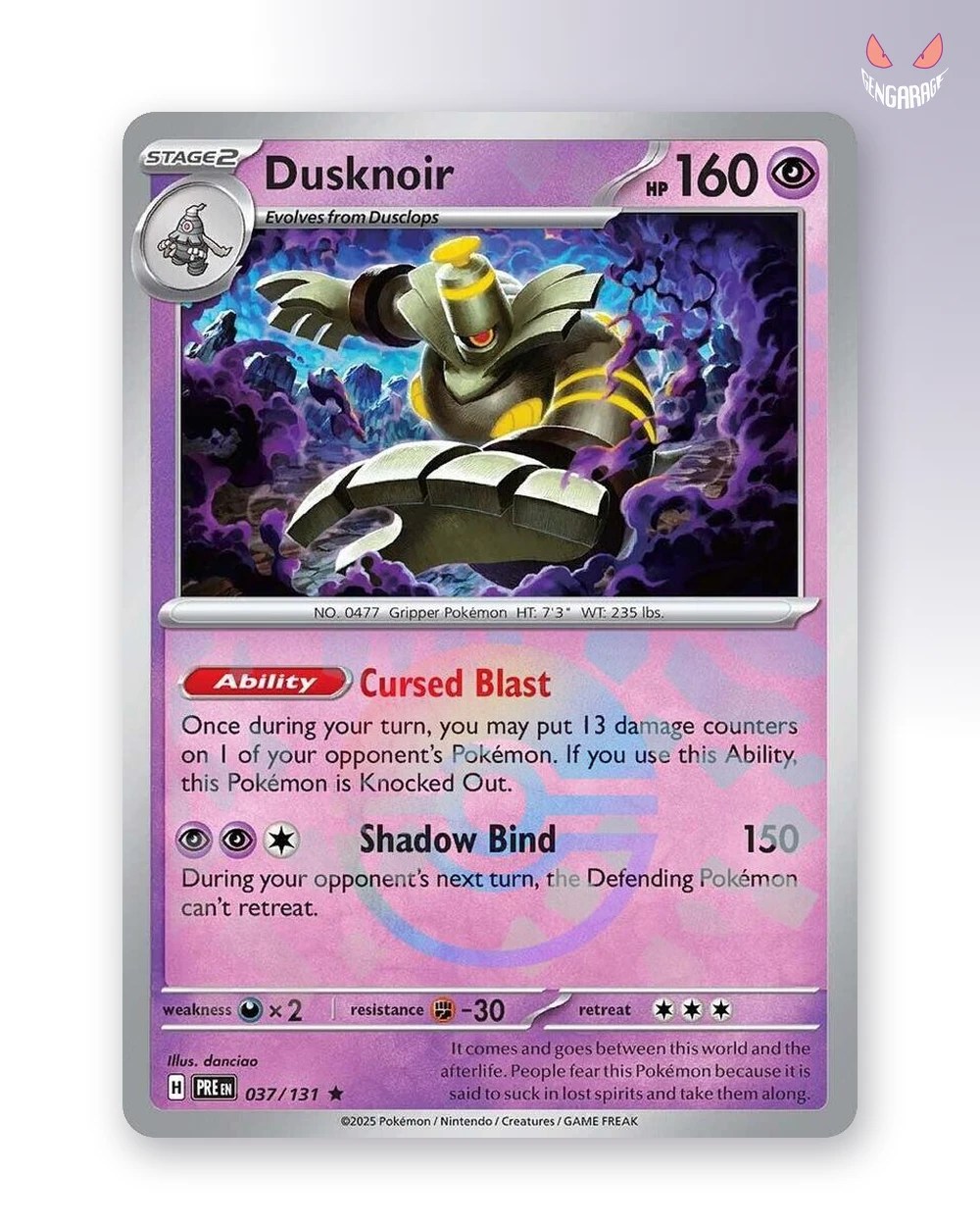 Dusknoir  37 [Pokeball] [NM] - Prismatic Evolutions