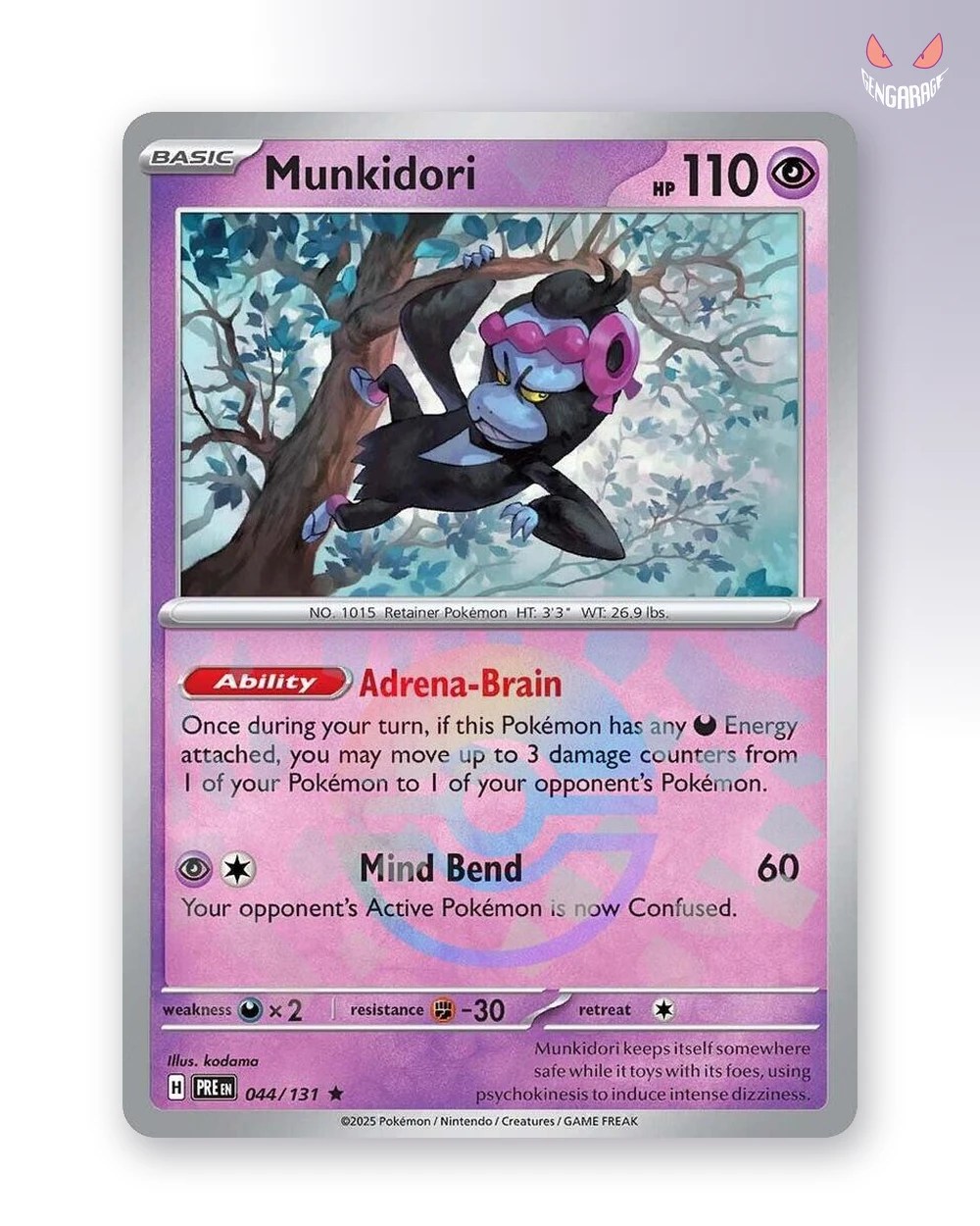 Munkidori  44 [Pokeball] [NM] - Prismatic Evolutions