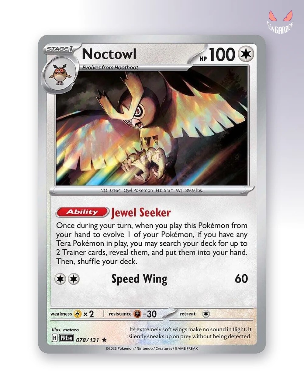 Noctowl 78 [H] [NM] - Prismatic Evolutions