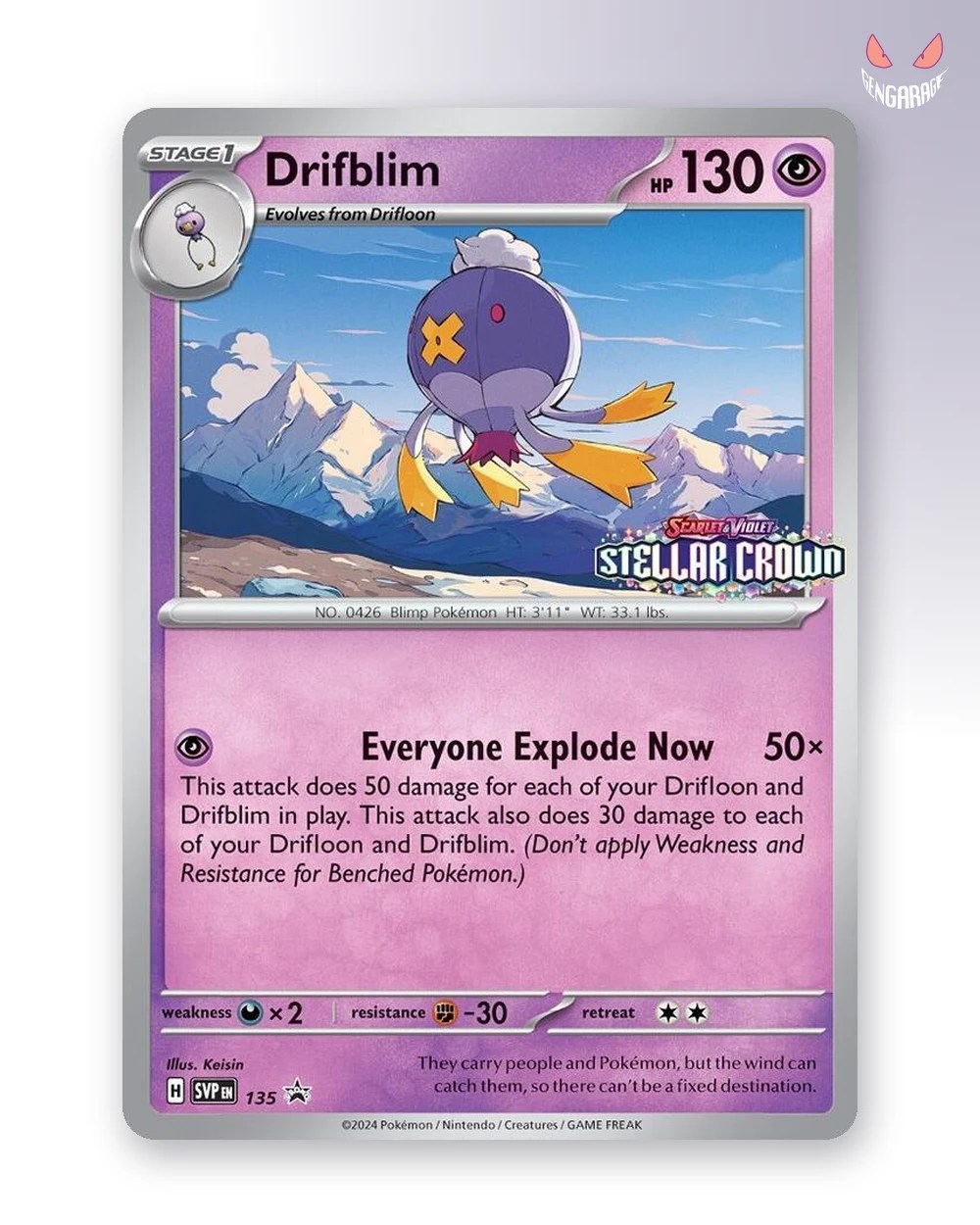 Drifblim 135 [ES] [H] [Stamp] [NM] - Promo