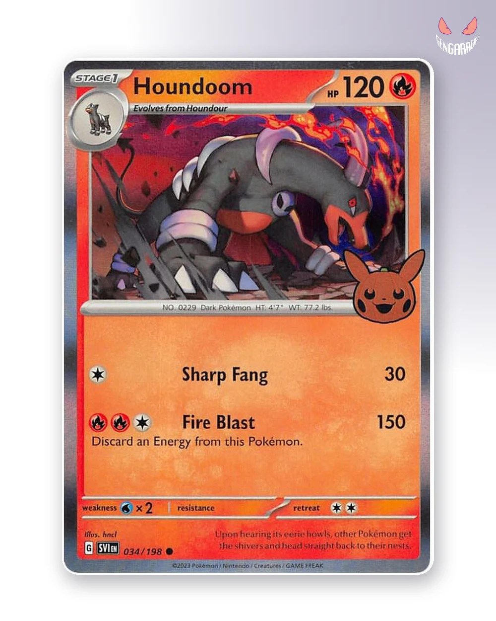Houndoom 34 [H] [NM] - Trick or Trade BOOster Bundle 2023
