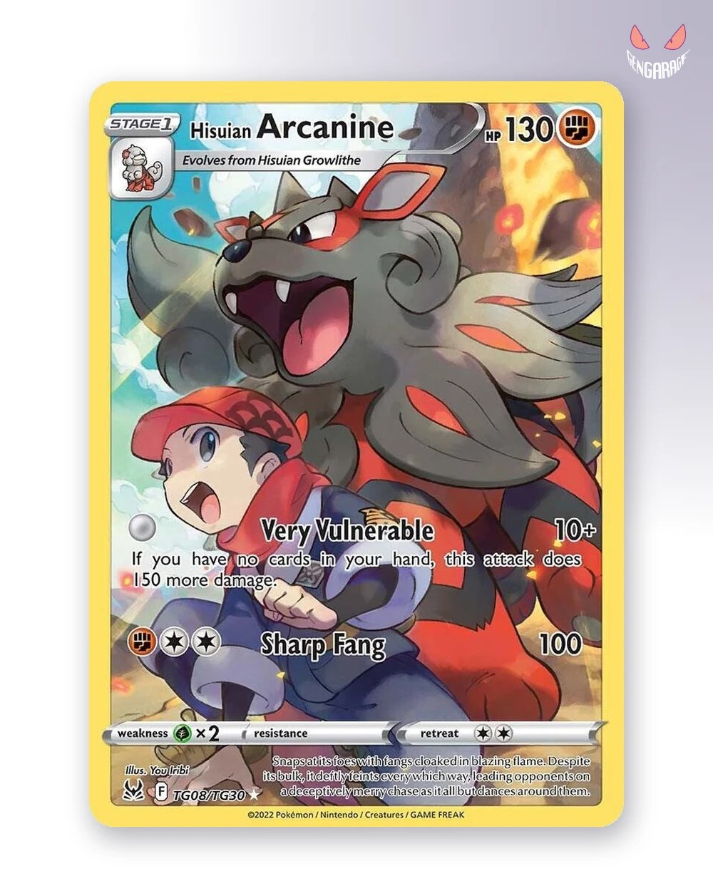 Hisuian Arcanine  TG08 [ES] [NM] - Lost Origin Trainer Gallery