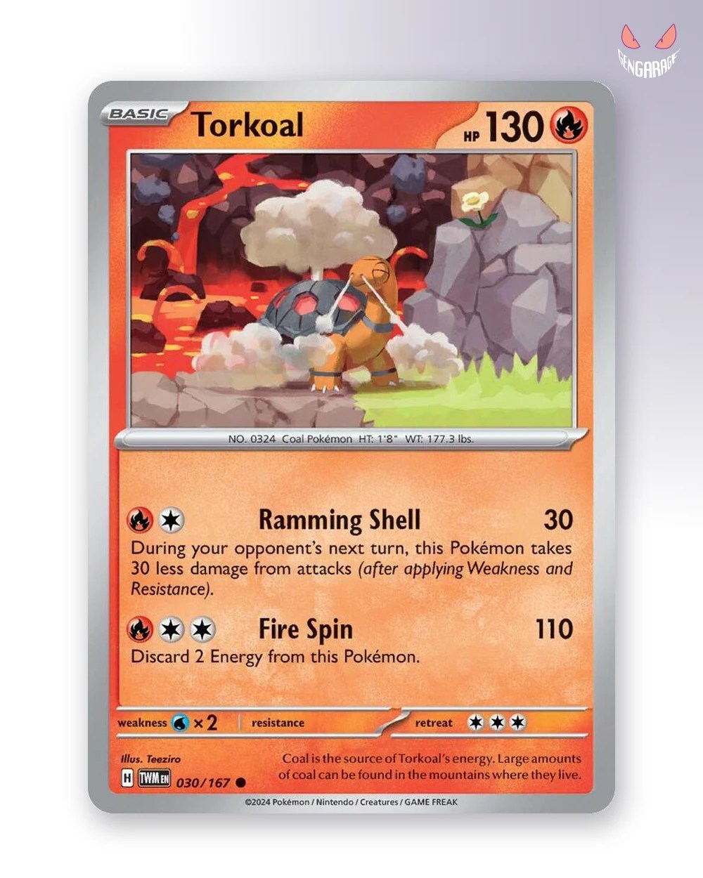 Torkoal  30 [RH] [NM] - Twilight Masquerade