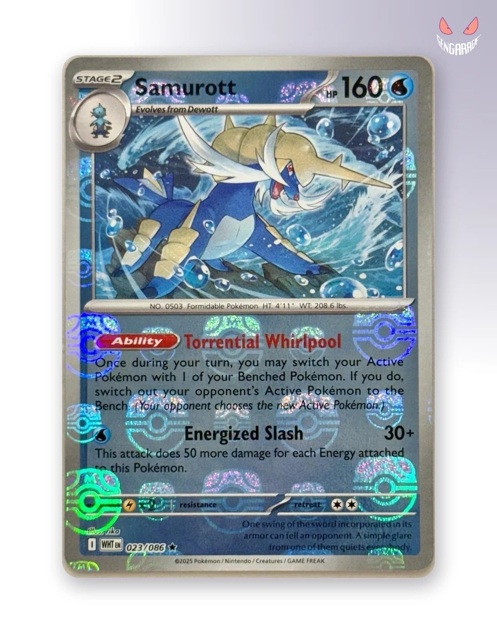 Samurott  23 [MasterBall] [NM] - White Flare