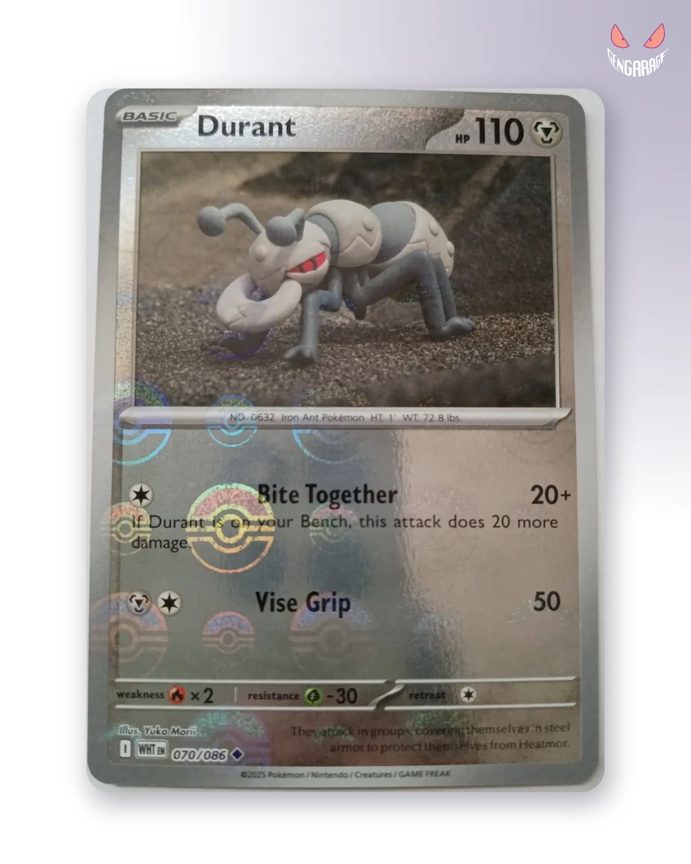 Durant  70 [Pokeball] [NM] - White Flare