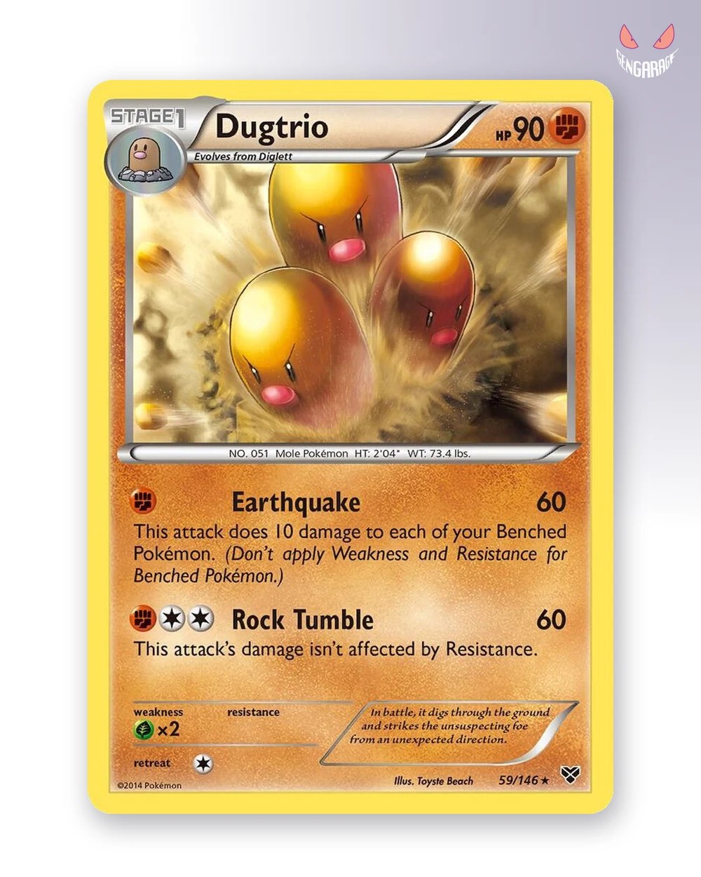 Dugtrio 59 [RH] [NM] - XY Base Set