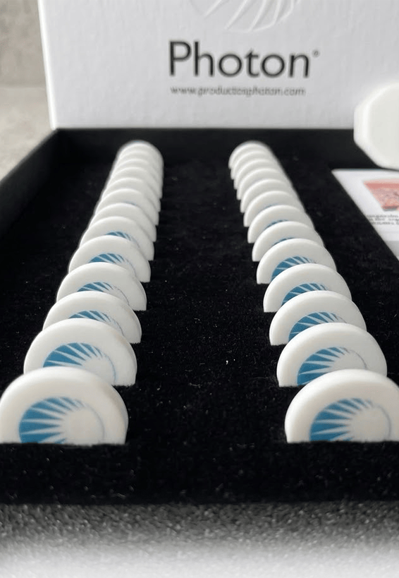 Patch Photon, son los nuevos parches cerámicos de Photon Platinum® , indicados para recuperar la energía y calmar el dolor en general.