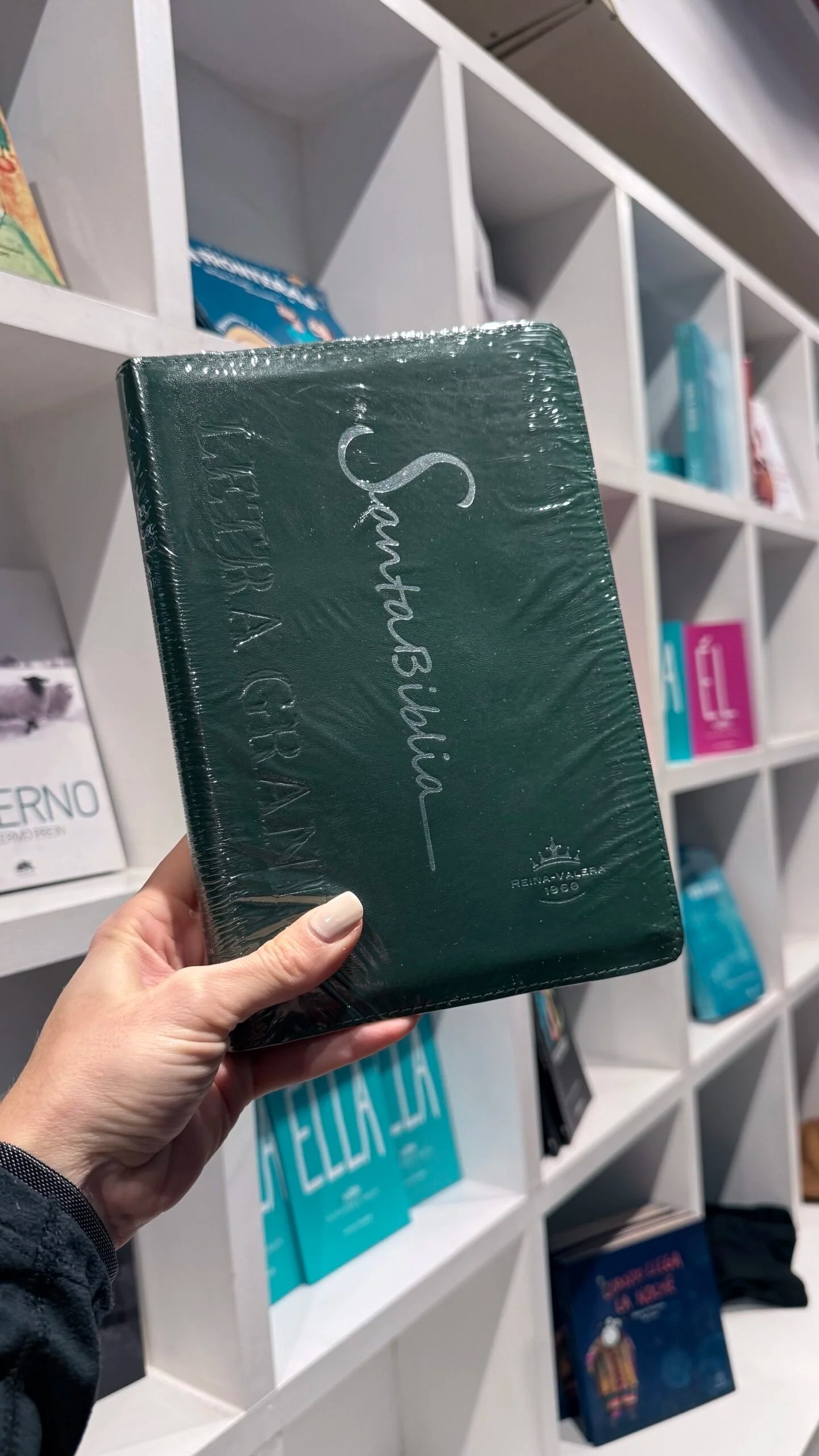 Biblia RVR con cierre verde