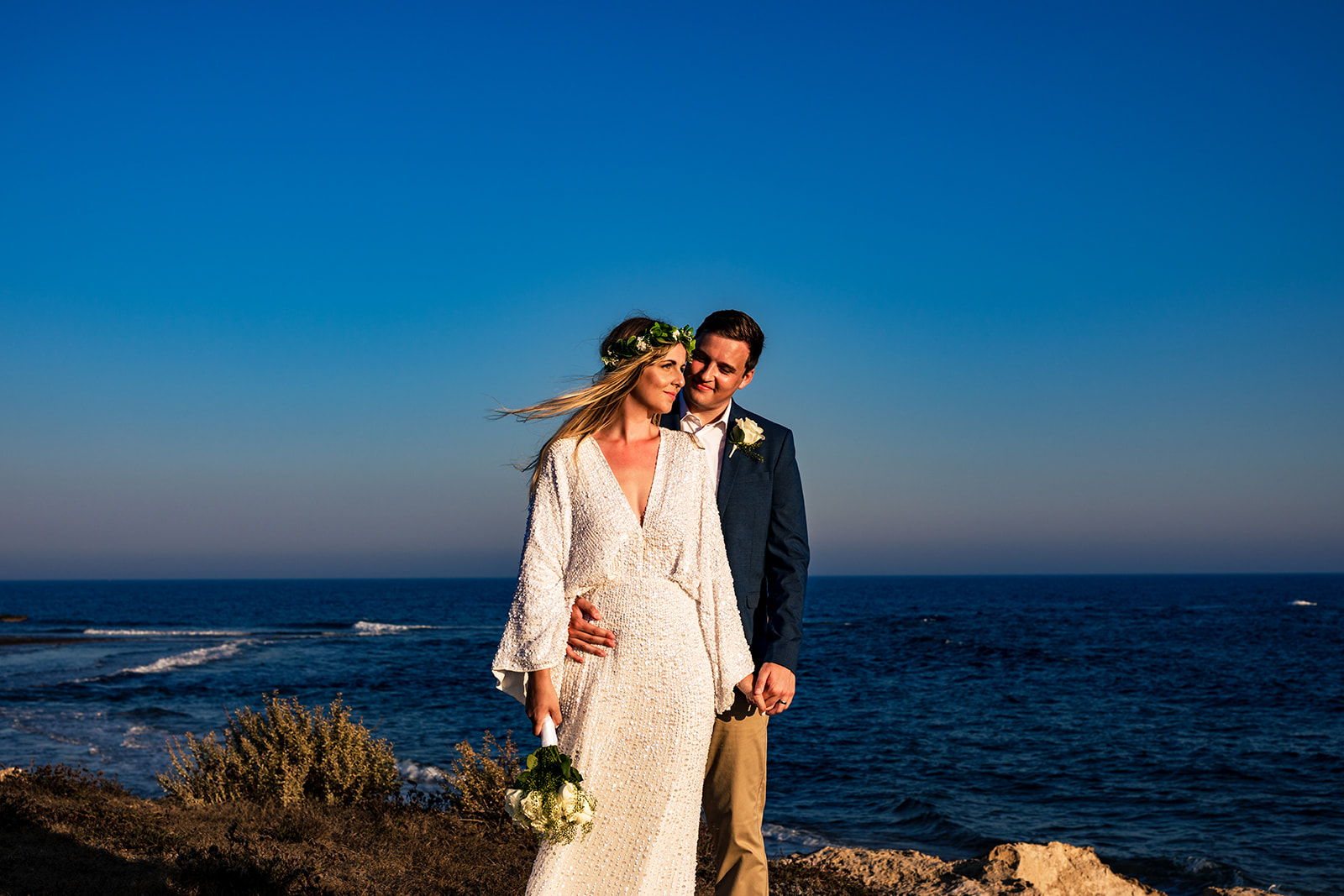 Bride & Groom at Timi Beach Paphos