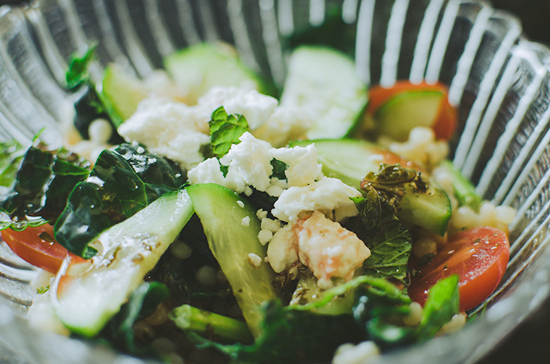Cucumber & Kale Couscous Salad