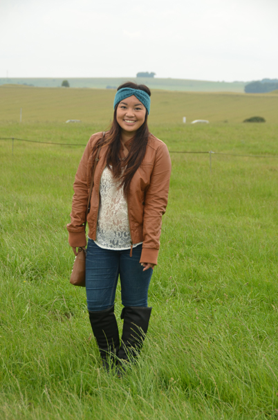 Olivia in the field