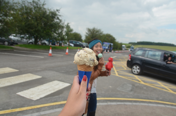 Rum & Raisin ice cream before we leave