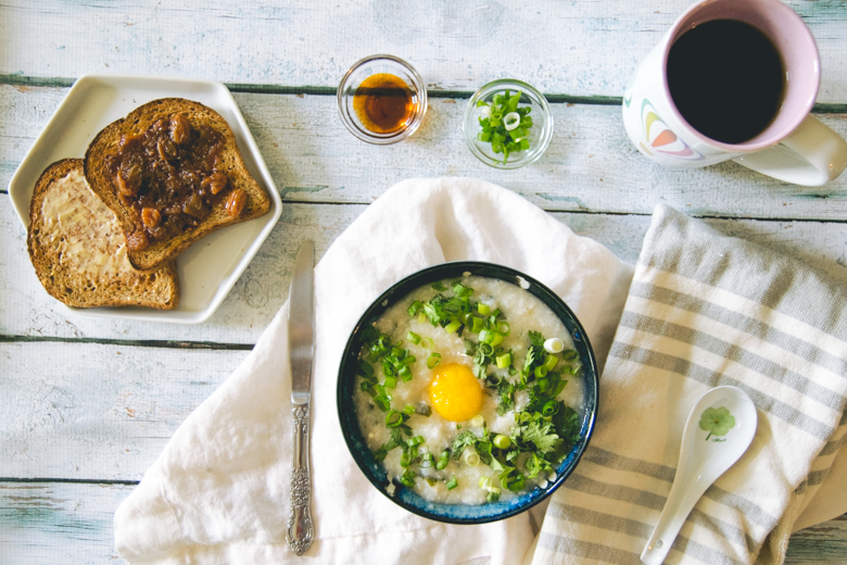 Savory Rice Porridge | Tiffany Bee