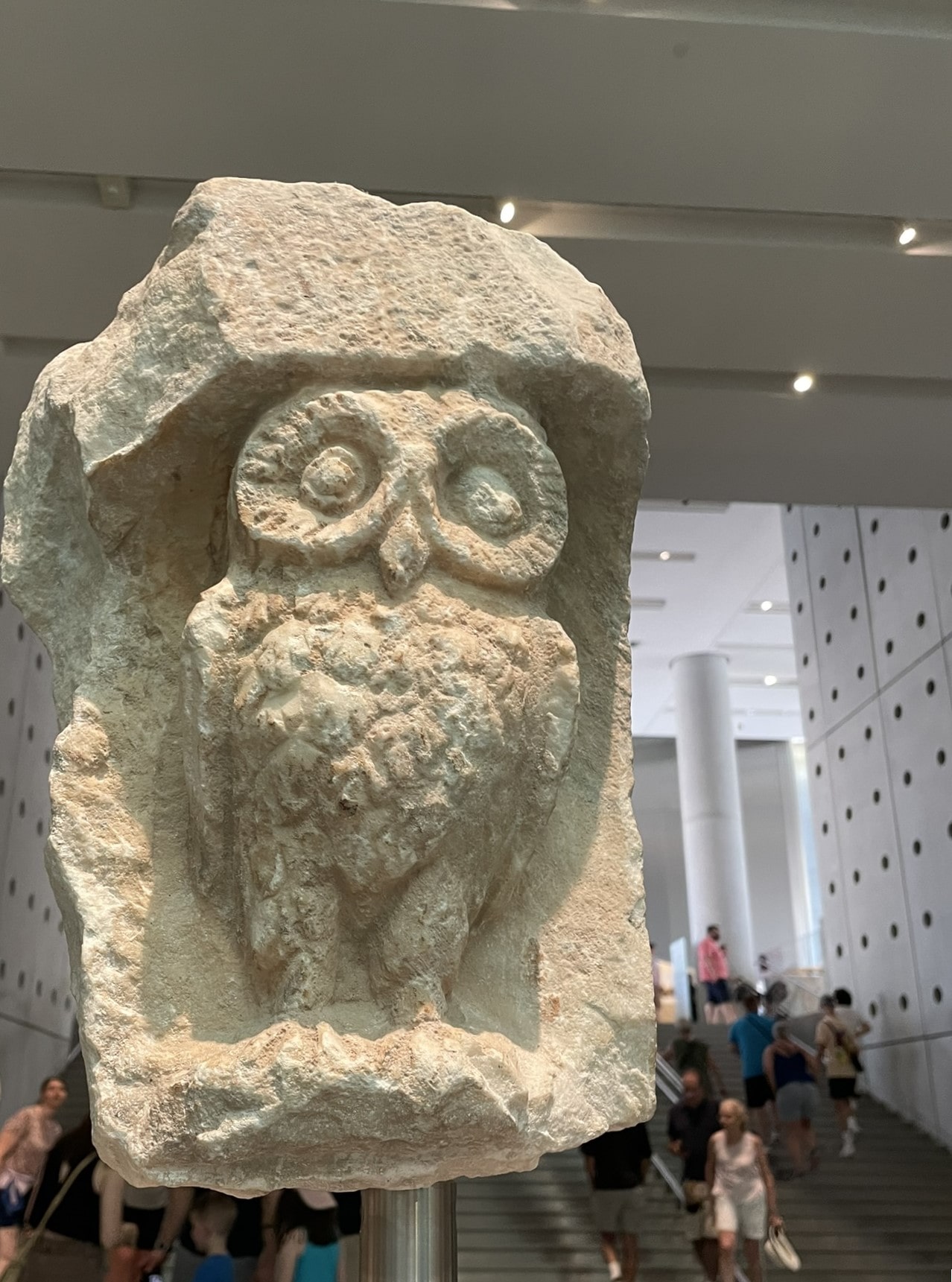 stone statue of an owl