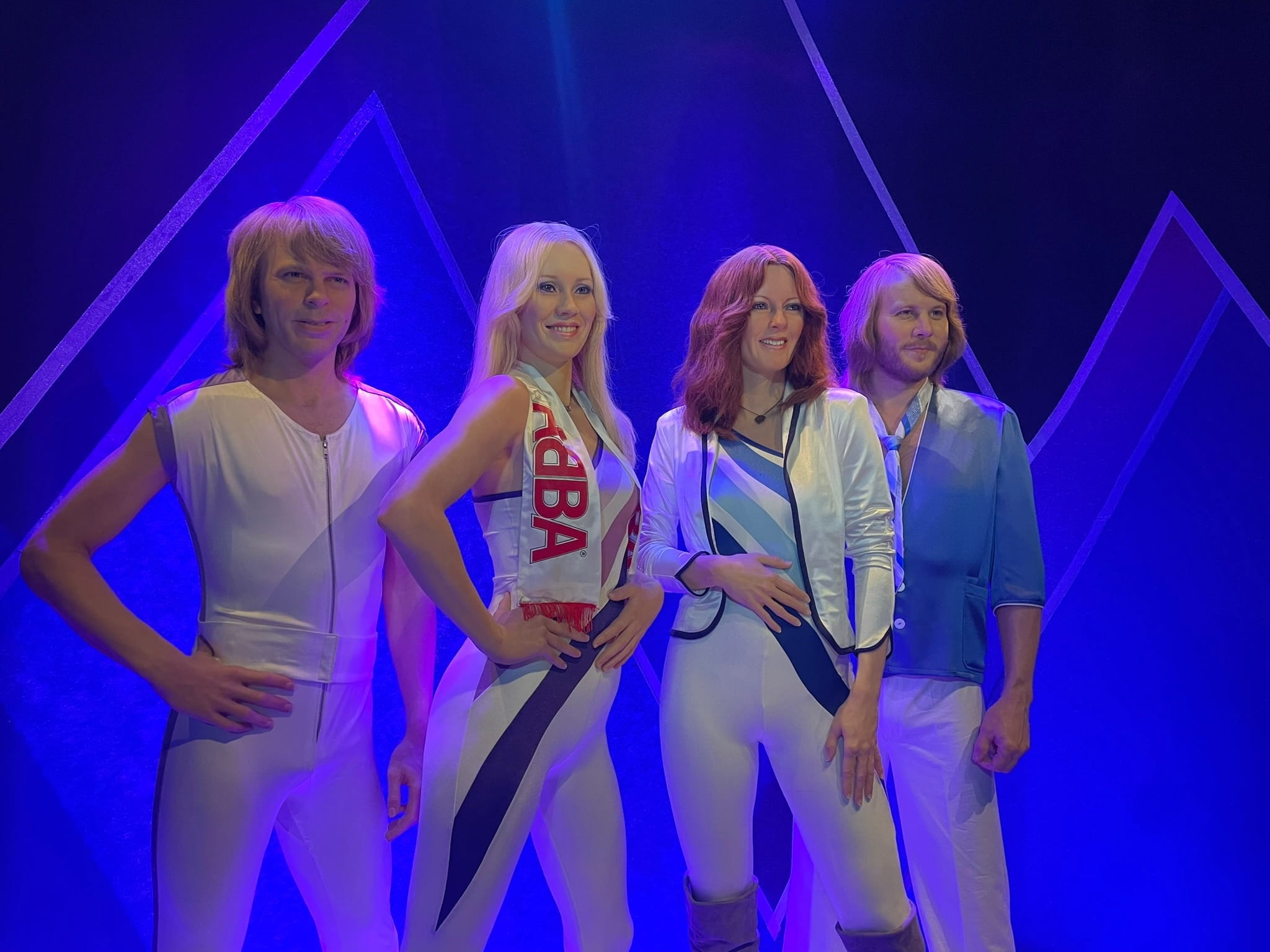 Manequins of all four Abba members