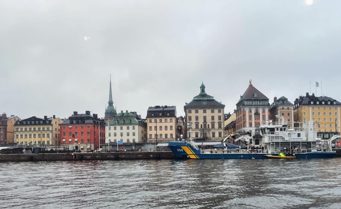 Viiew of Stockholm Waterfront, seen from the water