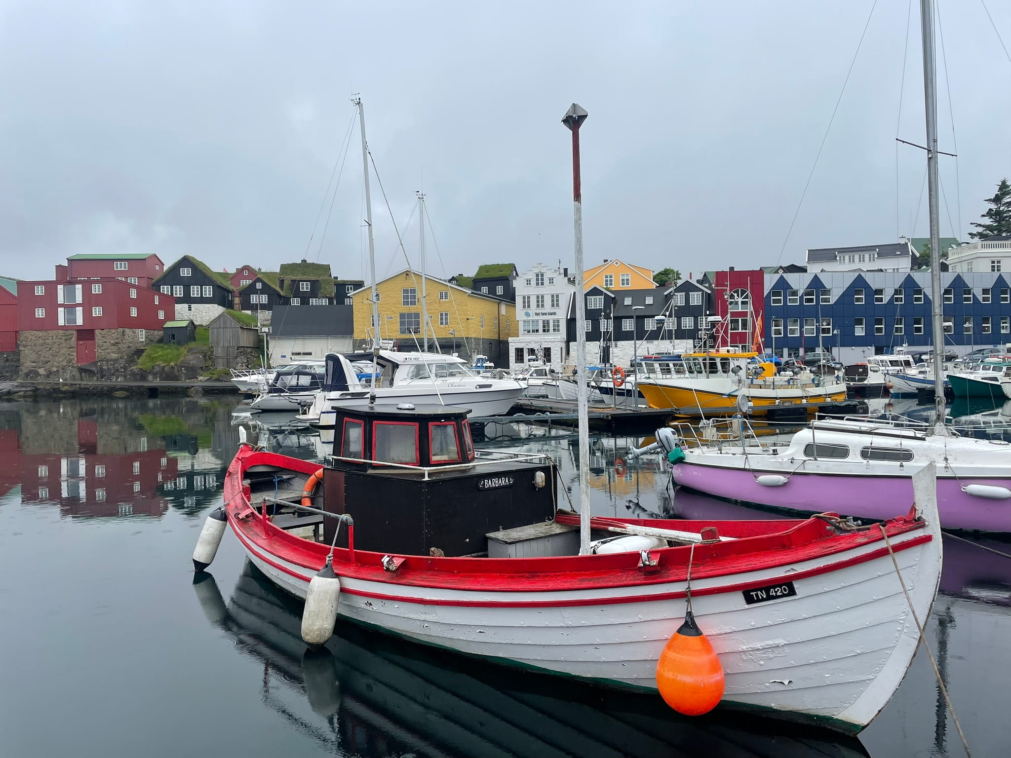 small boat it a harbor