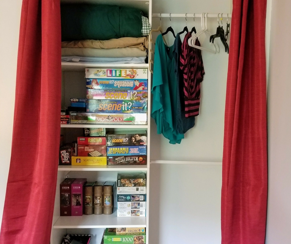 Closet Organization, Curtains for Closet Doors