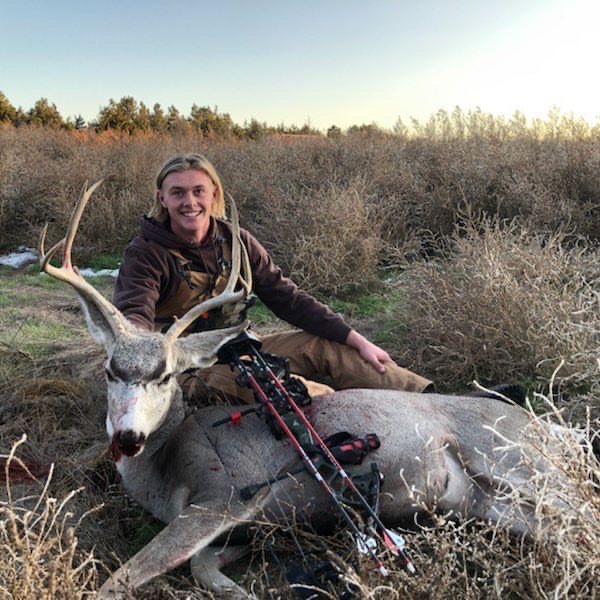 Senior Laif Hultine spotted and stalked this Mule Deer with his bow earlier this year.