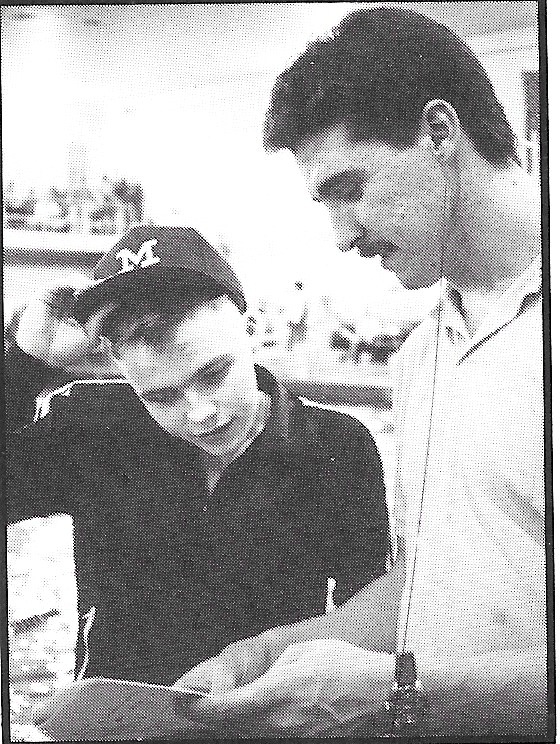 Matt Hutton and Coach Lohsl, 1990