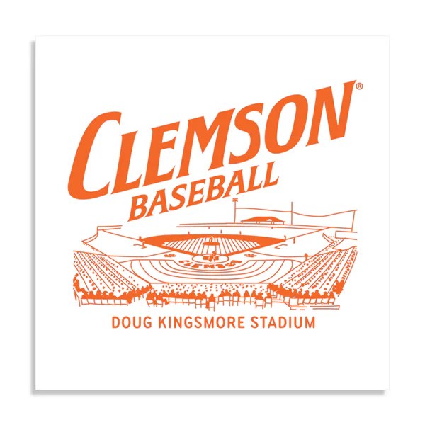 Clemson Baseball Poster Tigertown Graphics