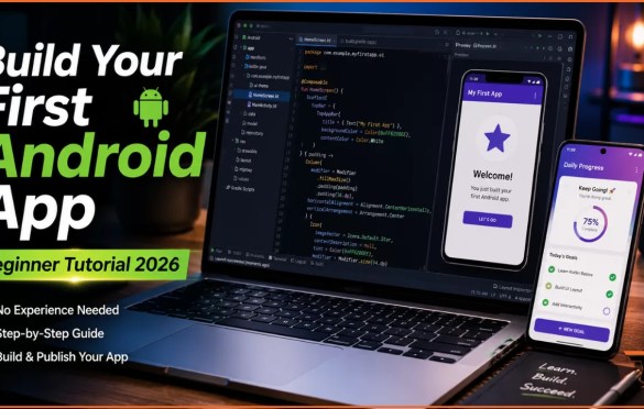 Android App Development Tutorial for Beginners: Build Your First App in 2026