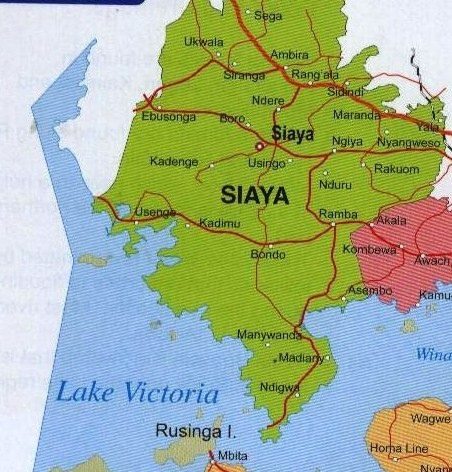 Siaya County Tigo Gi Tong Siaya C. Map 