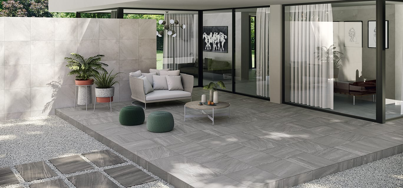 How to install external porcelain tiles