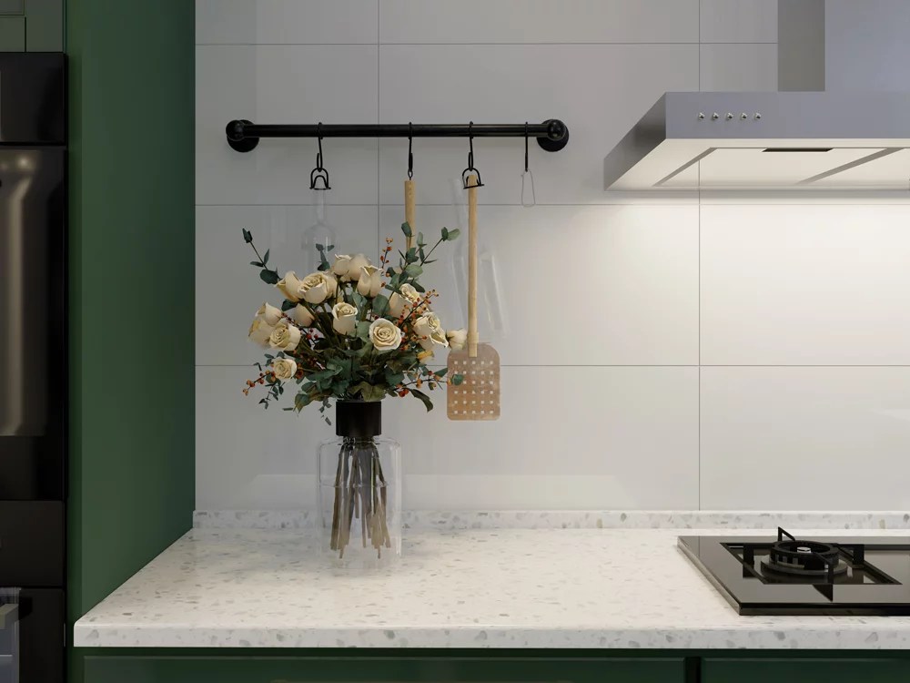 Contour Ceramic Tiles Installed on a Wall