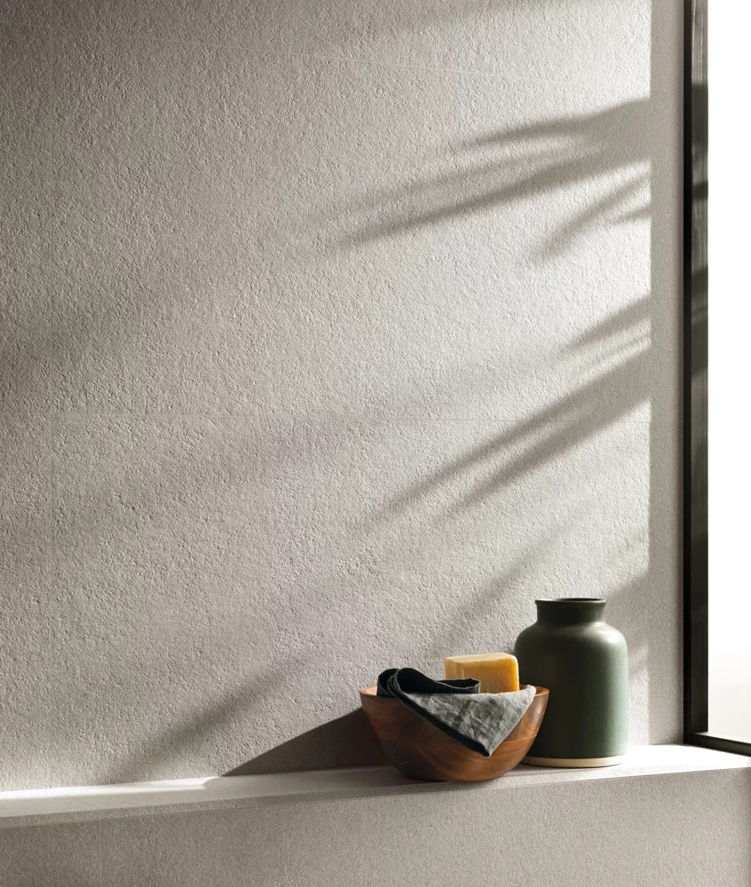 3D Wall Carve Large Matte Ceramic Tiles Installed on a Wall