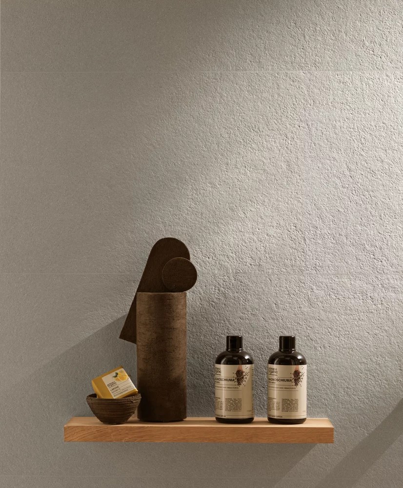 3D Wall Carve Large Matte Ceramic Tiles Installed on a Wall