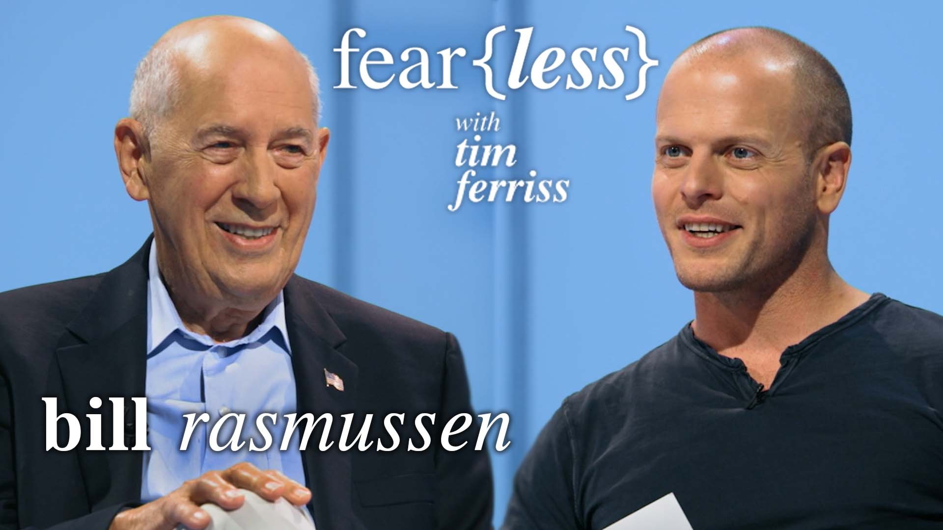 Promotional two-shot of Bill Rasmussen and Tim Ferriss from Tim's TV show Fearless.