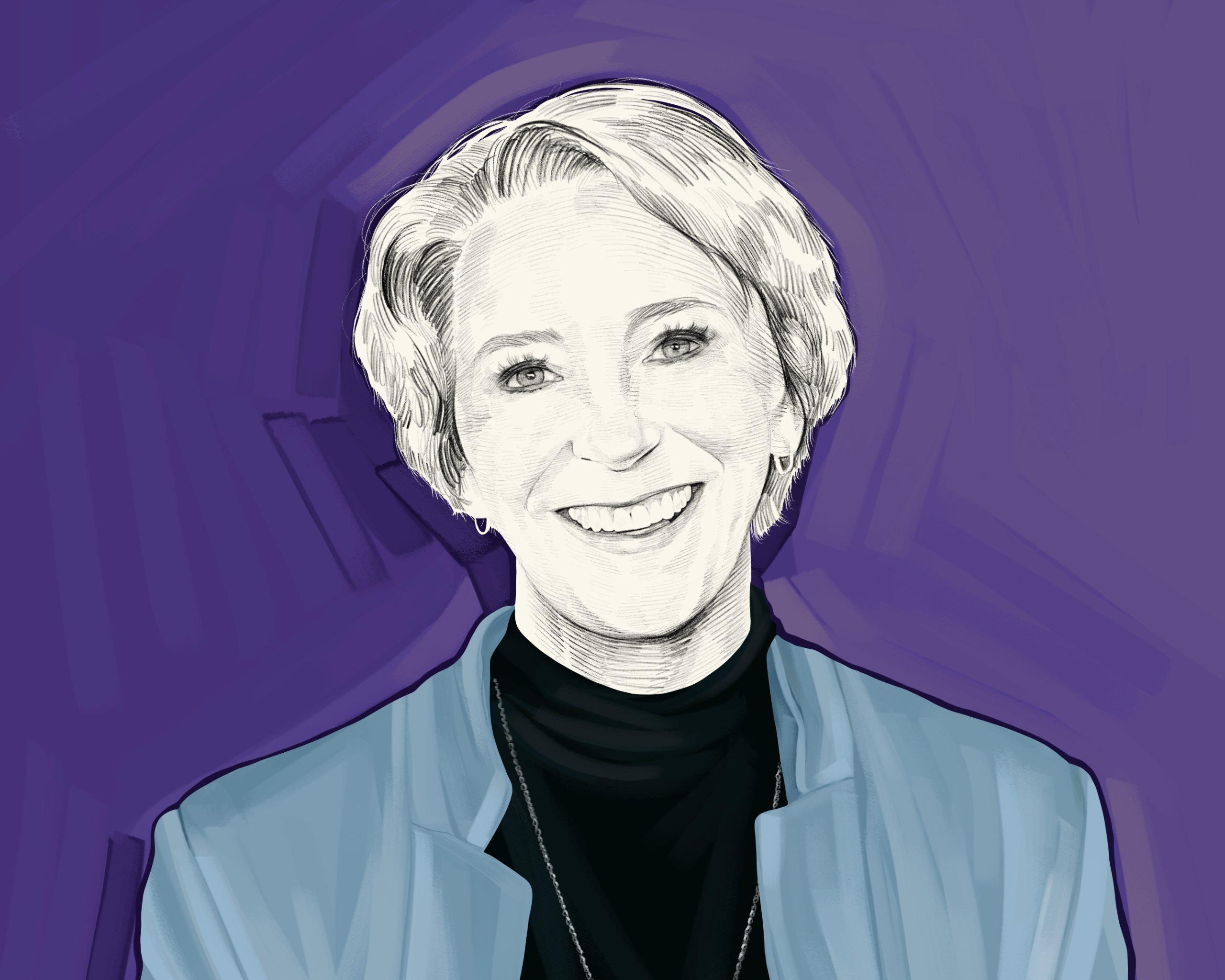 Artist's rendering of Dr. Martha Beck.