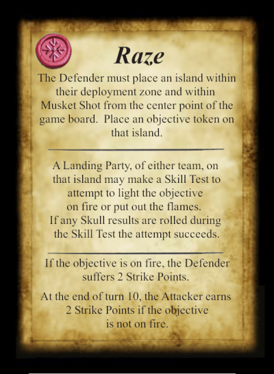 Landing Party - Raze Scenario Card