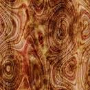 Intricate patterns from interlocking knots within burr