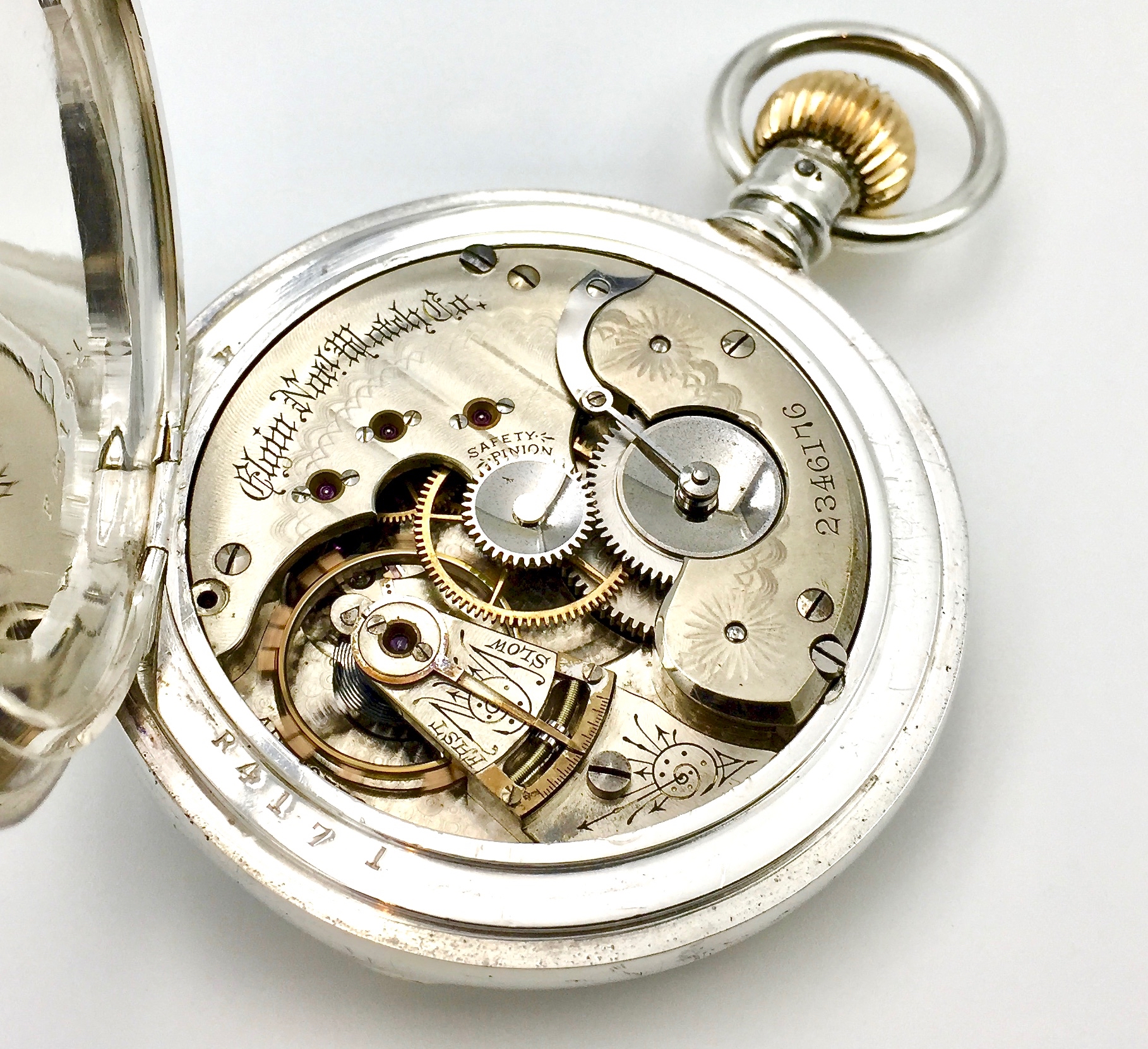 1887 Elgin Convertible Pocket Watch, Grade 50, 15 Jewels, Size 16
