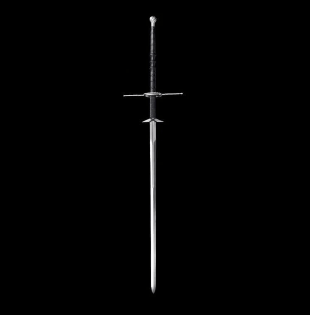 German Zweihänder two-handed great sword with parrying hooks and ring guard