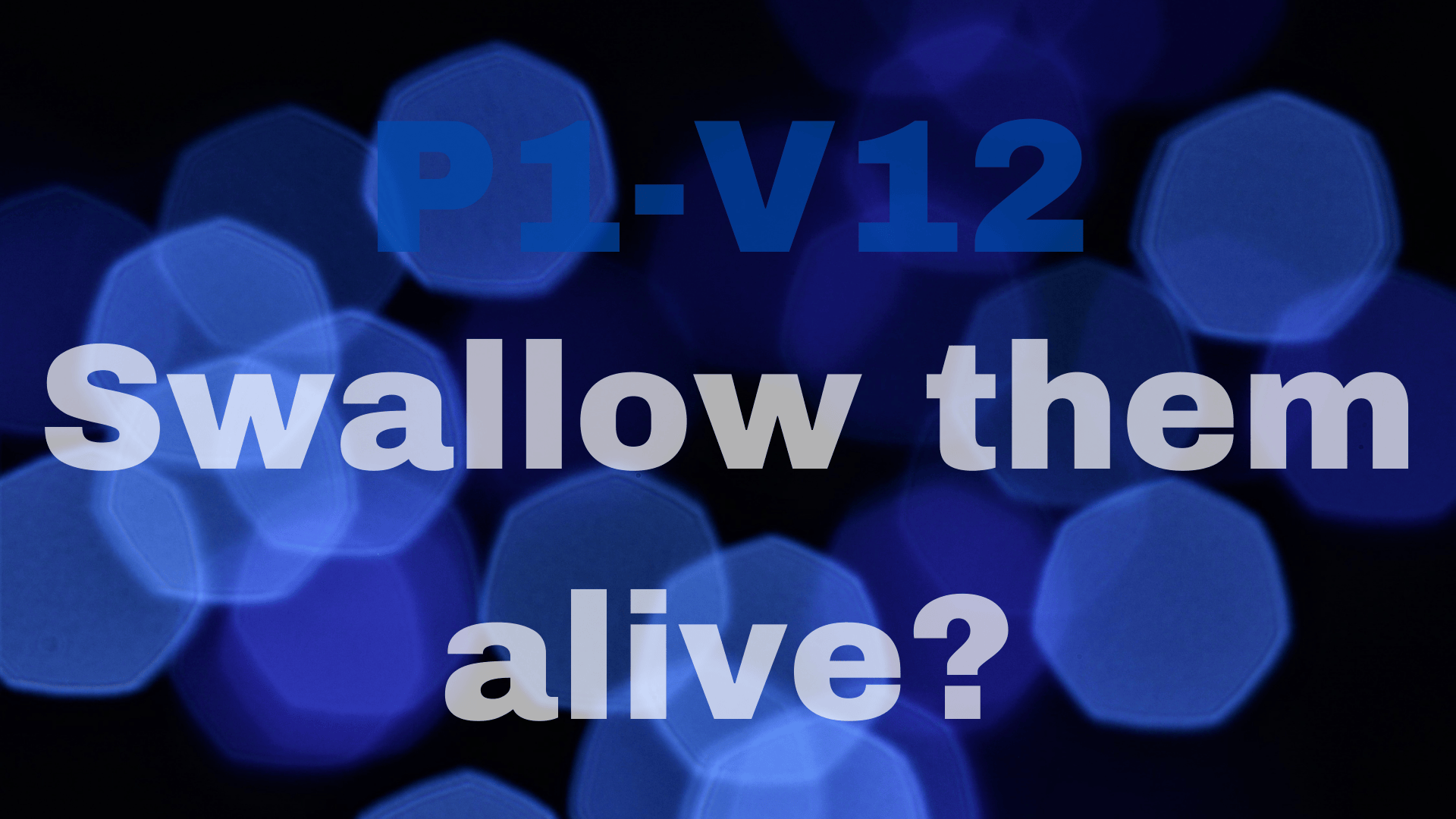 Let us swallow them alive like Sheol | P1-V12